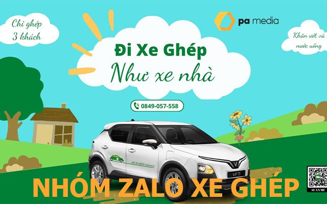 Nhóm Zalo xe ghép, xe tiện chuyến Hà Nội