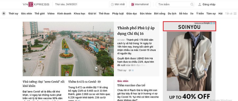 google-adsense-tren-vnexpress