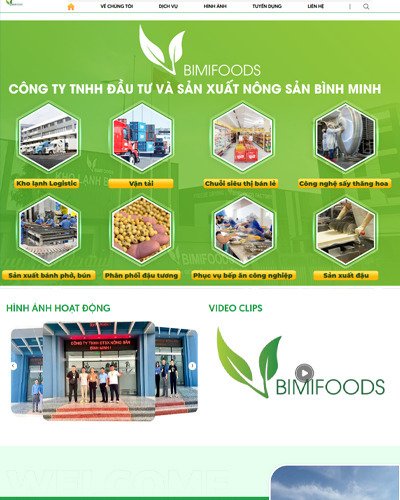 Mẫu web Nông Sản