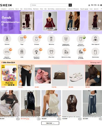 Web TMĐT Shein