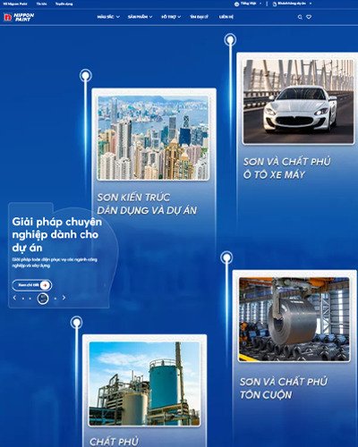 Mẫu web sơn Nippon